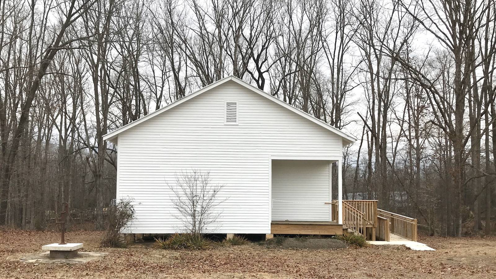 <p>The Shady Grove School, a one-teacher school being restored in Gum Spring, Virginia</p>