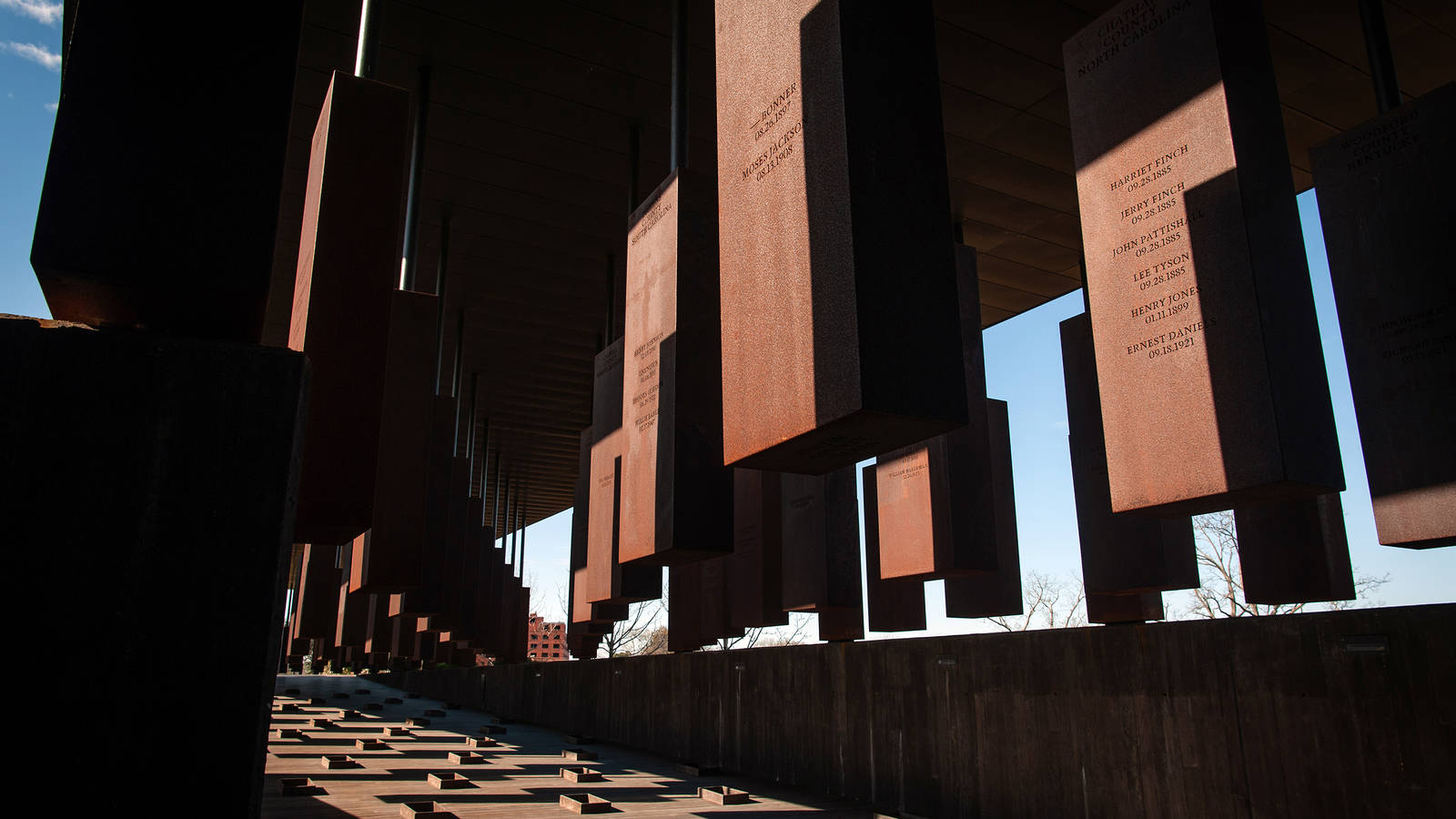 <p>A visit to Montgomery’s National Memorial for Peace and Justice, managed by a nonprofit, offers a sobering glimpse into the legacy of enslavement and lynching in this country. Atop a grassy knoll, the memorial features 800 coffin-sized, steel slabs, inscribed with the names of more than 4,400 lynching victims. Each slab represents a county where at least one documented lynching occurred. </p>