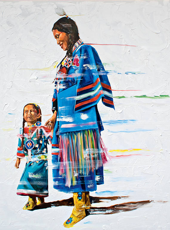 <p>“Mother's Knowledge,” oil on canvas, 2020</p>