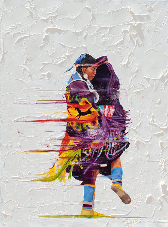 <p>"Beauty in Purple," oil on canvas, 2020</p>